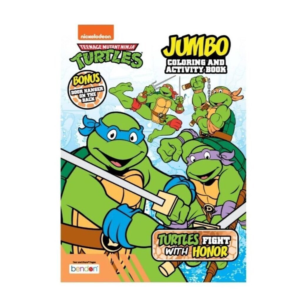 NEW, TMNT TEENAGE MUTANT NINJA TURTLES JUMBO COLORING AND ACTIVITY BOOK